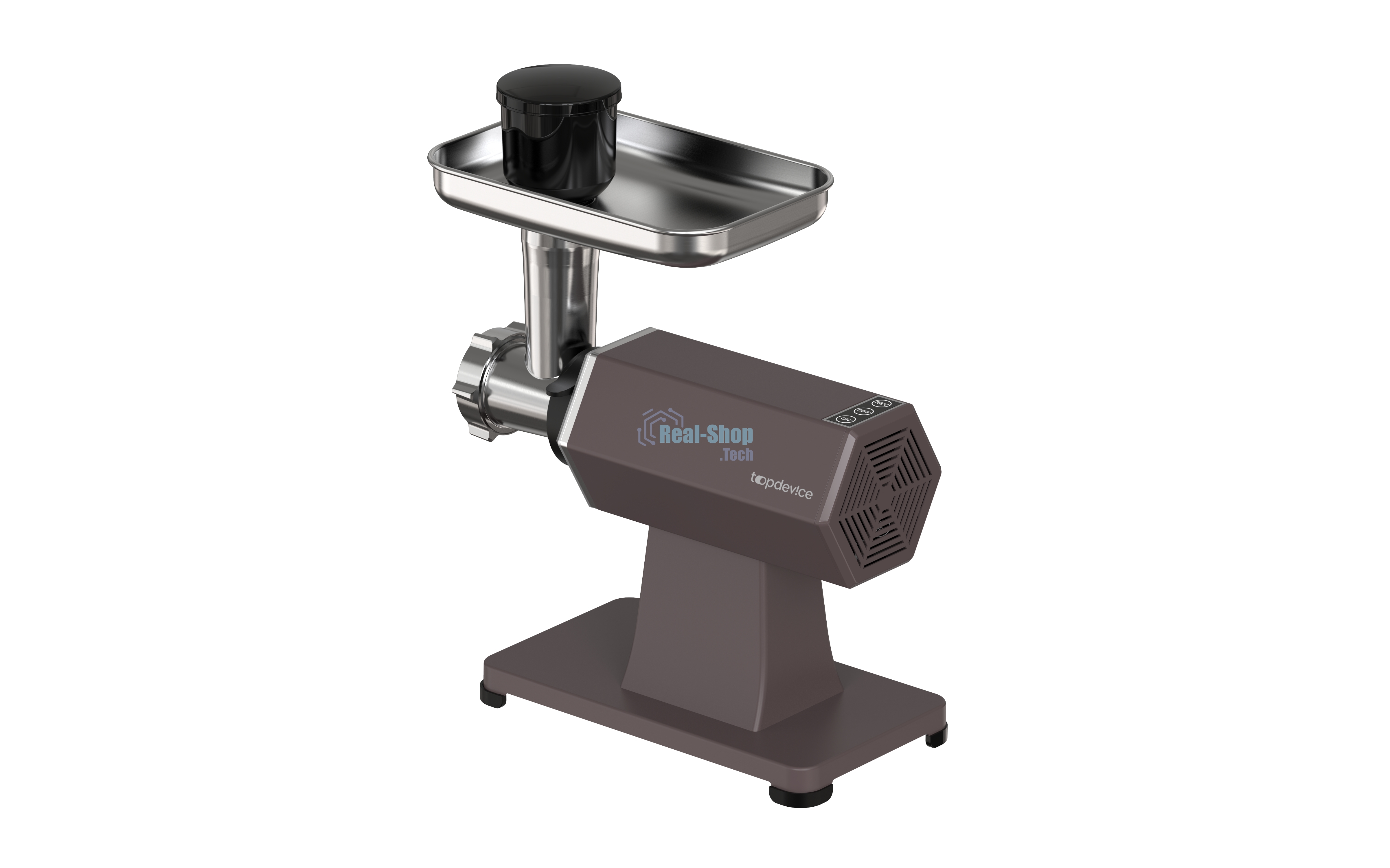 Мясорубка электрическая Topdevice TDMG101 капучиновый, 2000 Вт, 3 кг/мин, реверс, защита от перегрузки, насадки - 10