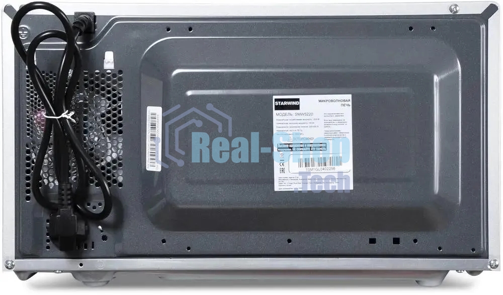 Микроволновая печь Starwind SMW5220 нержавеющая сталь, 20 л, 700 Вт, переключатели - поворотный механизм/кнопки