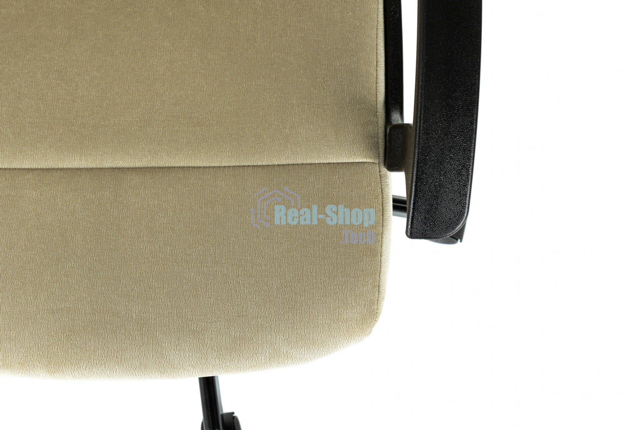 Кресло офисное Бюрократ Triest Fabric песочный Light-21 крестов. металл черный