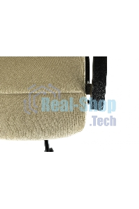 Кресло офисное Бюрократ Triest Fabric песочный Light-21 крестов. металл черный