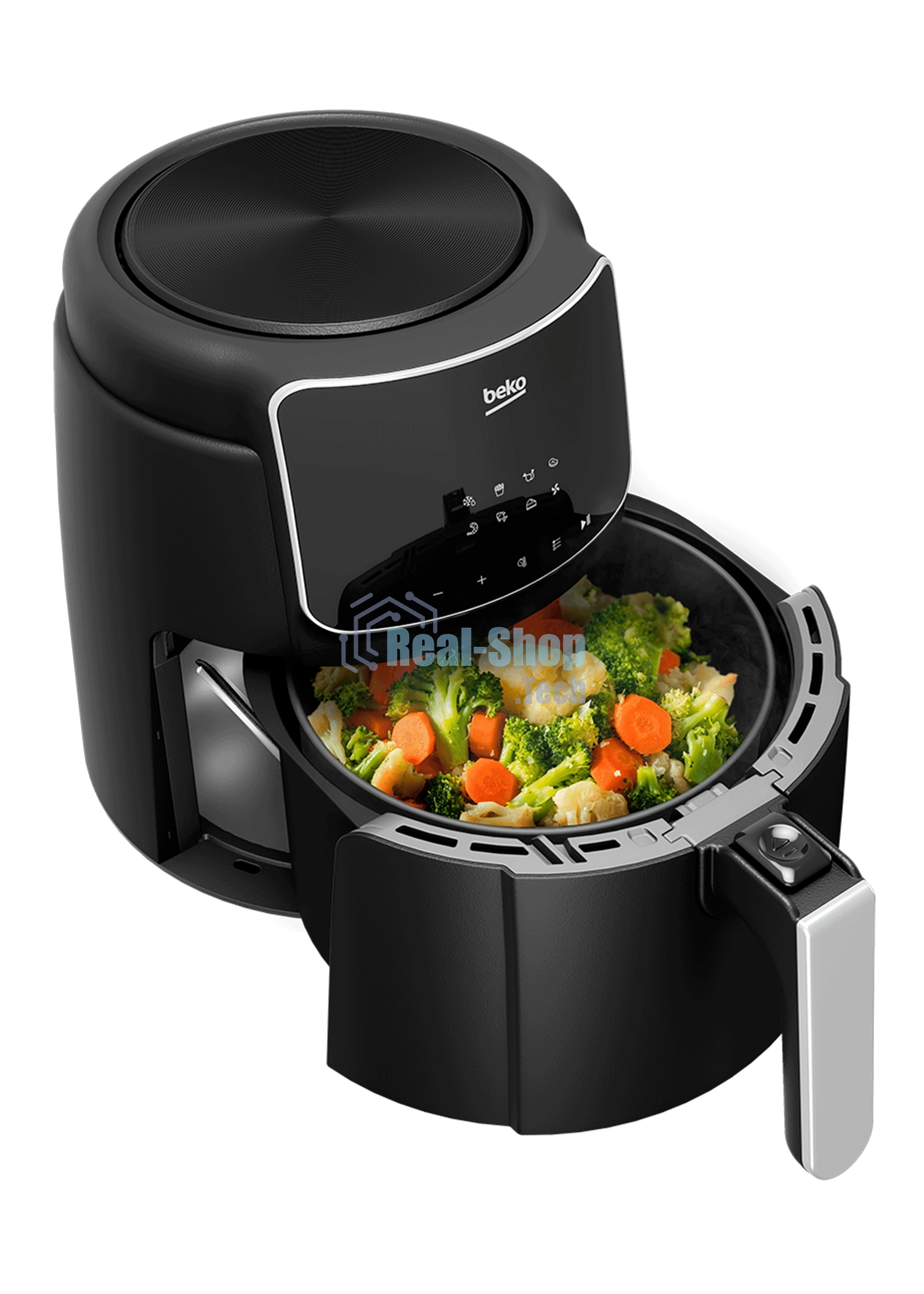 Аэрогриль Beko FRL 2244 B черный, 1500 Вт, 4.7 л, сенсор, 8 программ