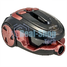 Пылесос Delta LUX DE-3501 СУПЕР-ЦИКЛОН, черный с терракот