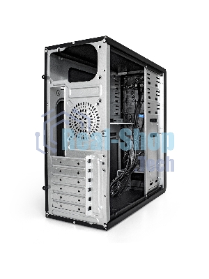 Компьютерный корпус ExeGate EX278393RUS Miditower ExeGate CP-603 Black, ATX, (CP500W, 80мм), 2хUSB+2хUSB 3.0, Audio