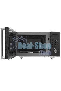 Микроволновая печь Hyundai HYM-M2062 черный, 23 л, 800 Вт, переключатели - поворотный механизм/кнопки