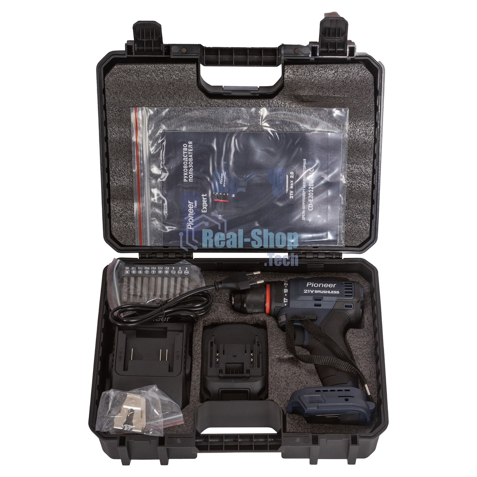 Дрель-шуруповерт аккумуляторная Pioneer CD-E2012BL-01C