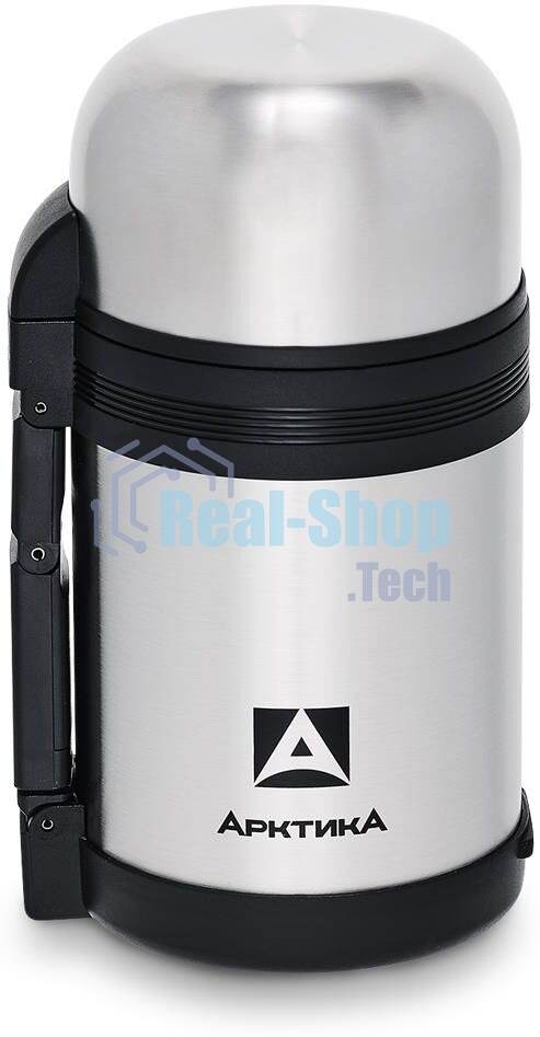 Термос Арктика 0,8 л, универсальная пробка, с ручкой + чашка, холод/тепло 18 ч, 201-800