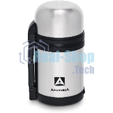 Термос Арктика 0,8 л, универсальная пробка, с ручкой + чашка, холод/тепло 18 ч, 201-800