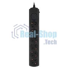 Сетевой фильтр Ippon BK-6-EU-5-10-B 5 м (6 розеток) черный (коробка)