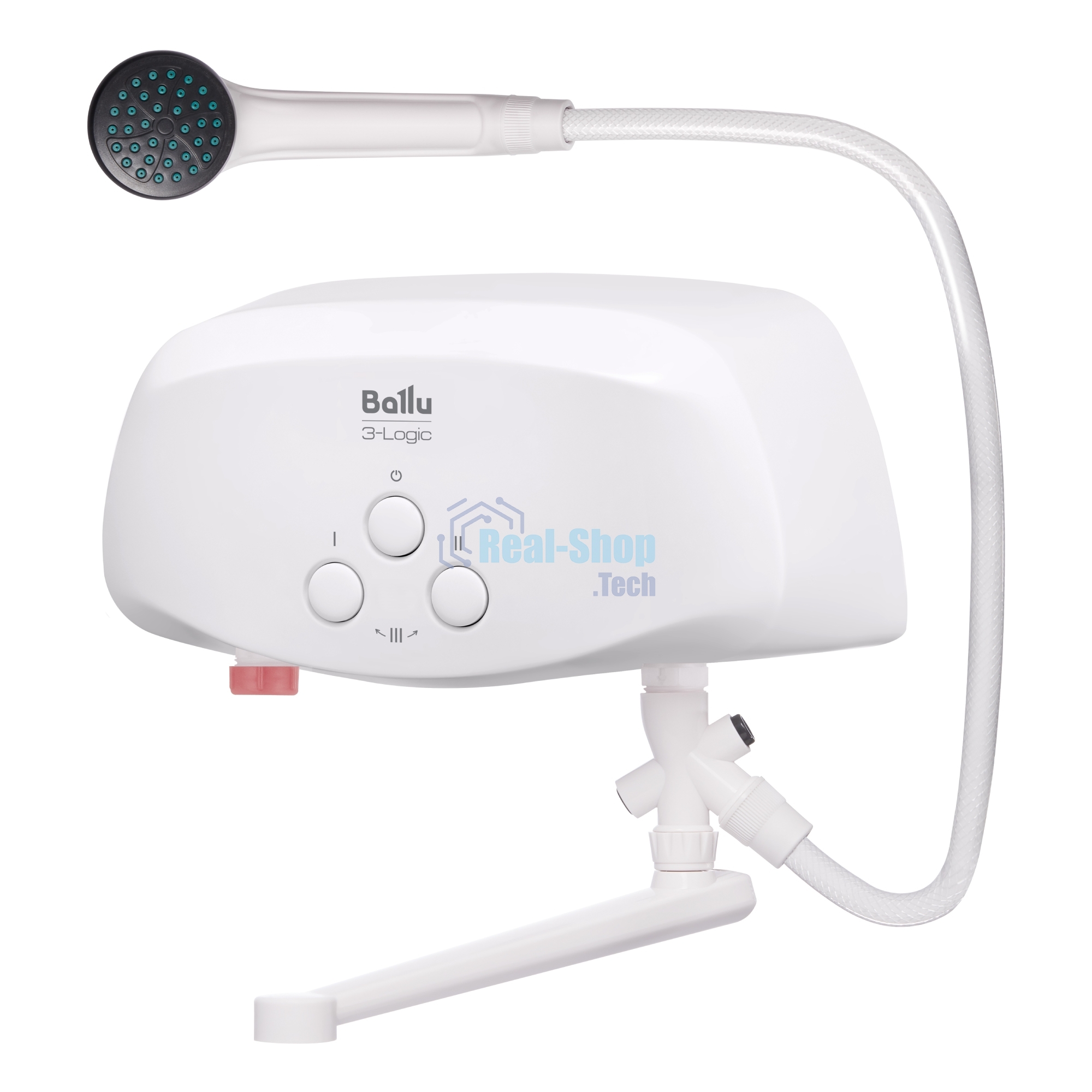Водонагреватель проточный Ballu 3-Logic TS (3,5 kW) - кран+душ