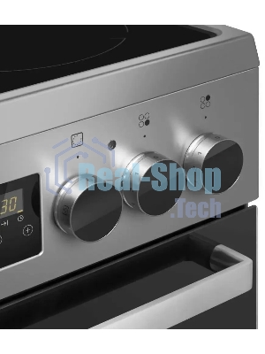 Плита электрическая Maunfeld MEC55CS08D серебристый, конфорок 4 шт, духовка 60 л, 50 см x 85 см x 60 см
