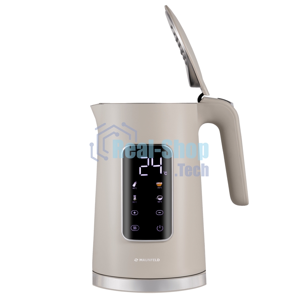 Чайник электрический Maunfeld MGK-635DBG бежевый, 1,7 л, 2200 Вт