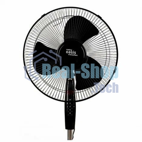 Вентилятор Oasis VF-50PB чёрный, напольный, 50 Вт, 3 скорости, 36 см (4 шт. в коробке)