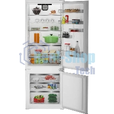 Встраиваемый холодильник Hotpoint HBT 400I белый двухкамерный 280/75л морозилка снизу