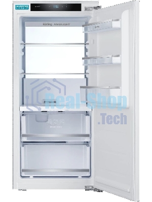 Встраиваемый холодильник Korting KSI 1221, белый однокамерный 173л, морозилка отсутствует, капельное
