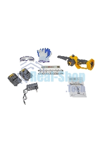 Мини-пила цепная аккумуляторная EDON ANS-21/8BL желтый/черный 25166