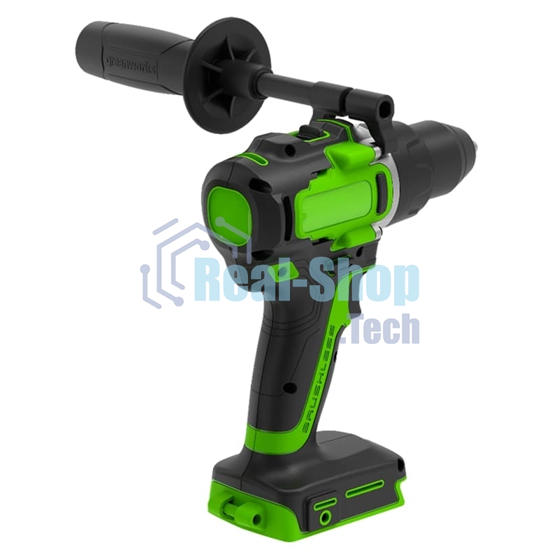 Дрель-шуруповерт аккумуляторная GREENWORKS GD24DD90, Аккумуляторная, 24В, Без АКБ и ЗУ