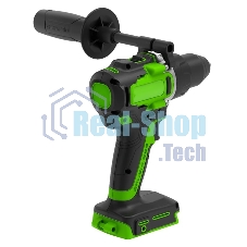 Дрель-шуруповерт аккумуляторная GREENWORKS GD24DD90, Аккумуляторная, 24В, Без АКБ и ЗУ