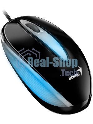Мышь проводная Genius DX-Mini черный, 1000 dpi, USB, кнопки - 3