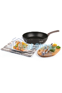 Сковорода-гриль Rondell Fest RDA-1525 квадратная 26 см, покрытие: Xylan Plus ручка несъемная (без крышки) черный