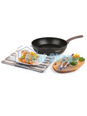 Сковорода-гриль Rondell Fest RDA-1525 квадратная 26 см, покрытие: Xylan Plus ручка несъемная (без крышки) черный