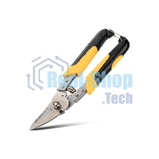 Ножницы по металлу Deli DL351215 215мм, нержавеющая сталь, прорезиненная рукоятка, возвратная пружина