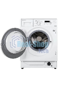 Встраиваемая стиральная машина HOMSair WMB1486WH белый, загрузка фронтальная 8 кг, 6 кг - сушка, 1400 об/мин, класс: A