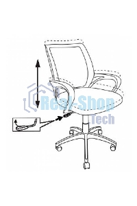 Кресло компьютерное Бюрократ CH-695NLT оранжевый TW-38-3 сиденье черный TW-11, сетка/ткань, крестовина пластик
