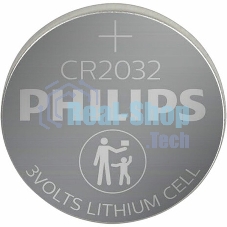 Элемент питания литиевый CR2032 (блист. 2шт) Philips Б0062716