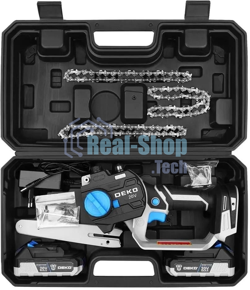 Цепная пила Deko DKCHS 20V, 6 20Вт дл. шины: 6