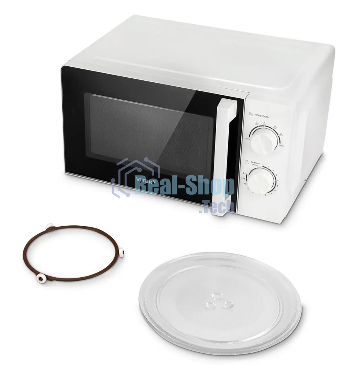 Микроволновая печь Vitek VT-MW0120 20л. 700Вт белый/серебристый