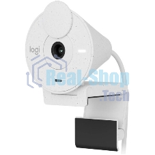Веб-камера Logitech Brio 300 1920x1080, 30 кадр/с, USB Type-C, микрофон (шумоподавление), автоматическая фокусировка, автоосвещение, универсальное крепление белая
