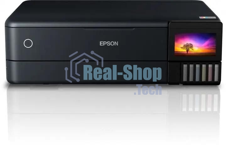 МФУ струйное Epson L8180 (C11CJ21403/C11CJ21402) A3 Duplex Net WiFi USB RJ-45 черный