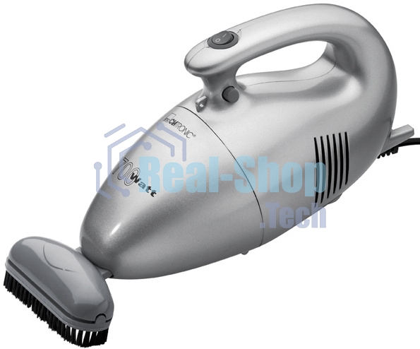 Пылесос Clatronic HS 2631 серебристый, 350/700 Вт, уборка сухая, пылесборник контейнер 0.8 л