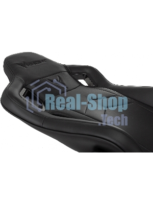 Кресло Knight Gladiator черный, экокожа, 120 кг, механизм качания