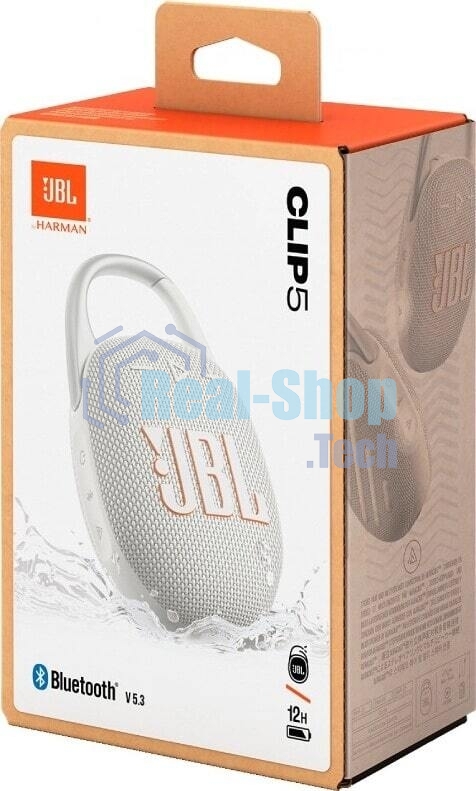 Портативная акустика JBL CLIP 5, белый