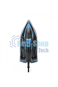 Утюг BQ SI1005 Black-Blue. 3000 Вт, Резервуар для воды 350 мл, Постоянная подача пара 60 г/мин, Паровой удар 200 г, Керамическое покрытие EasyGlidePRO, Защита от перегрева, Вертикальное отпраивание, LED индикатор, Мерный стакан для воды в комплекте, Автом