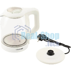 Чайник электрический StarWind SKG1056 1.8 л, 2000 Вт, белый/прозрачный