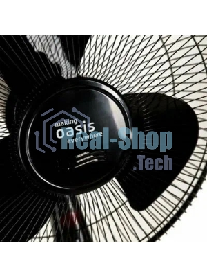 Вентилятор Oasis VF-50PB чёрный, напольный, 50 Вт, 3 скорости, 36 см (4 шт. в коробке)