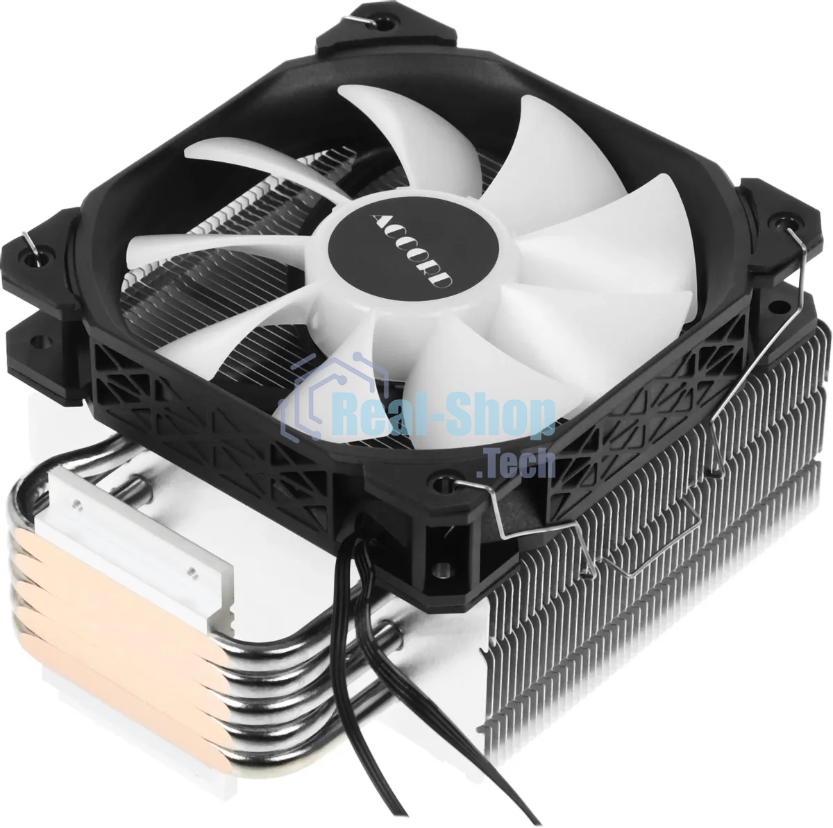 Устройство охлаждения(кулер) Accord ACC-5P12PRO ARGb Soc-AM5/AM4/1200/1700/1851 серебристый/черный 4-pin 31dB Al+Cu 220W 525gr brown box