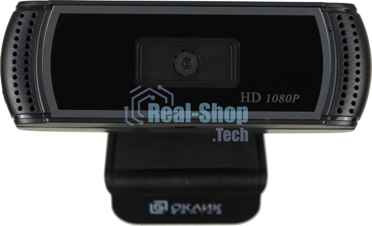 Веб-камера OKLICK OK-C013FH 1920x1080, 30 кадр/с, USB Type-A, микрофон (шумоподавление), универсальное крепление
