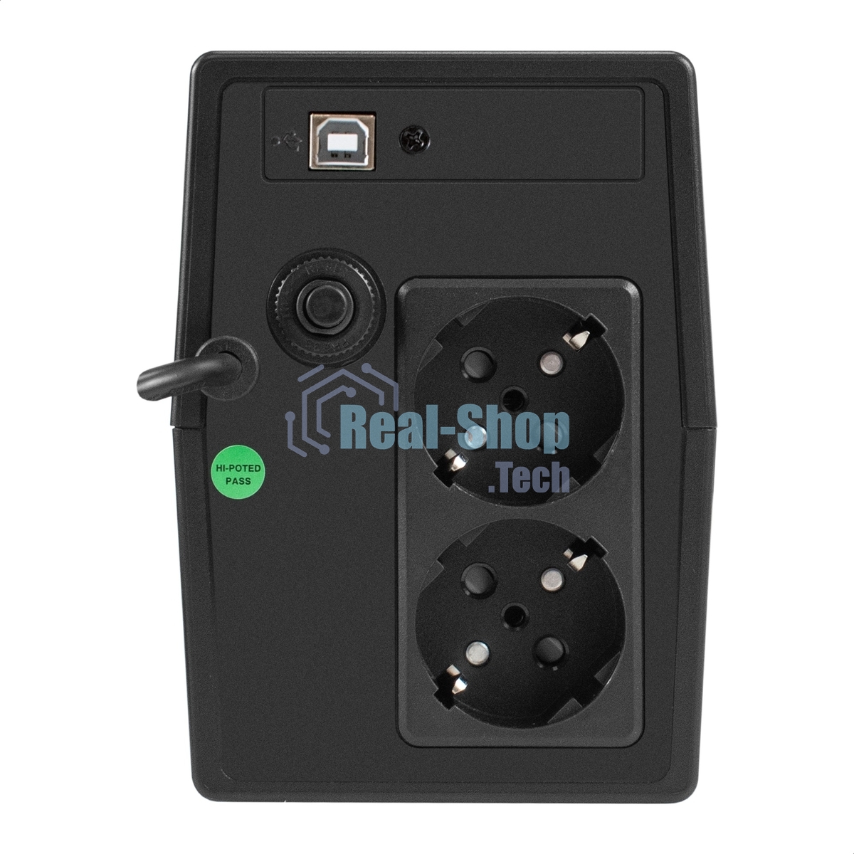 Источник бесперебойного питания ExeGate Power NB-850.LED.AVR.2SH.USB (850VA/510W, LED, AVR, 2*Schuko, USB, батарея 12V 9Ah, черный)