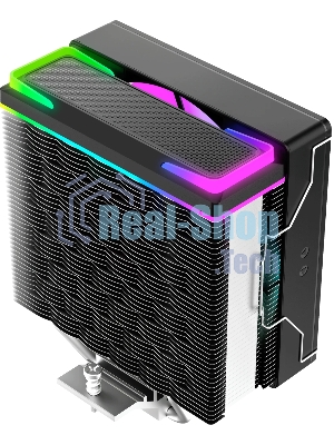 Кулер для процессора Ocypus Delta A40 SE BK ARGB, 120мм ARGB FAN, Top ARGB Panel, 4 HEAT PIPES, 4-PIN PWM, 800-1800 RPM, 31DBA, HYDRO BEARING, LGA115X/1200/1700/18XX, AM4/AM5