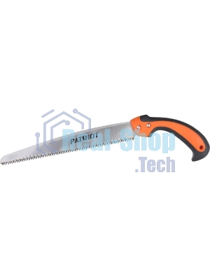 Ножовка садовая Patriot SP-270, нескладная, ножны, лезвие (япон.стальSK5,270 мм,7TPI), PP+TPR-ручка