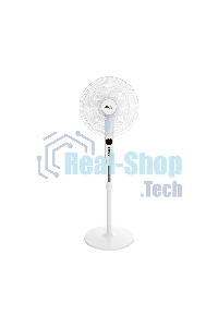 Вентилятор напольный DUX 7 лопастей, д/у управление, 50Вт белый 60-0221