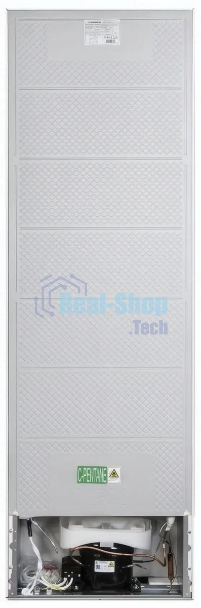 Холодильник Maunfeld MFF176SFW белый двухкамерный 187/75л морозилка снизу, ручная разморозка