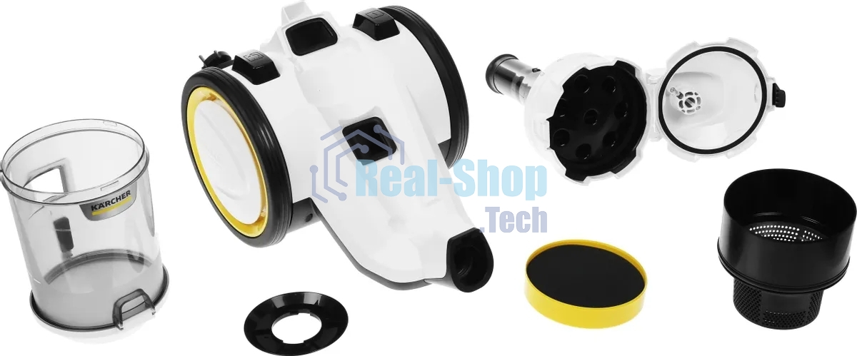 Пылесос Karcher VC 3 Floor белый/черный, 600/700 Вт, уборка сухая, пылесборник контейнер 0.9 л