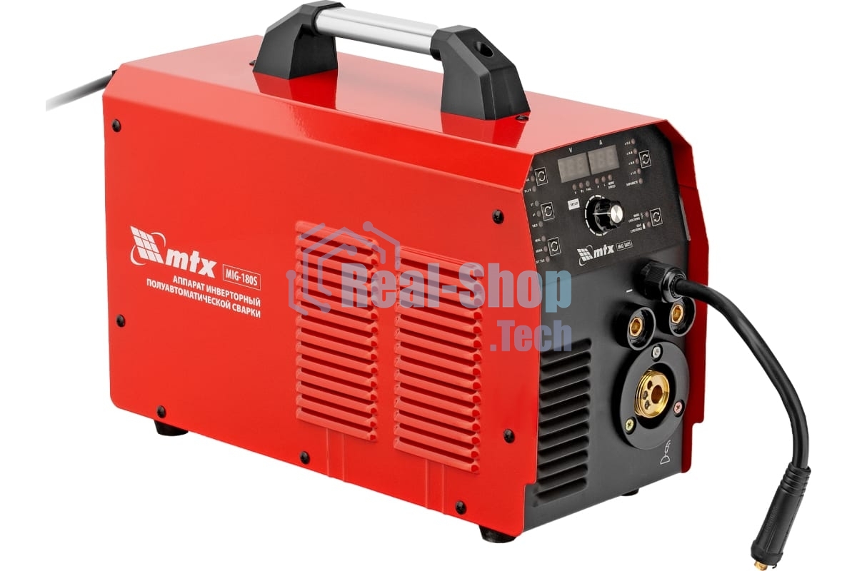 Аппарат инвертор. полуавтомат. cварки MTX MIG-180S, 180A, ПВ 60%, катушка 5 кг