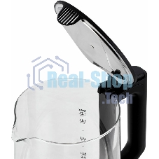 Чайник электрический Hyundai HYK-G8808 1.7л. 2200Вт черный/серебристый корпус: стекло