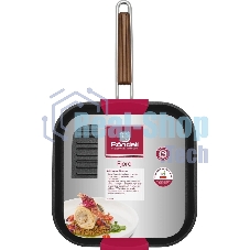 Сковорода-гриль Rondell Fjord RDA-1798, 26 см, без крышки, черный