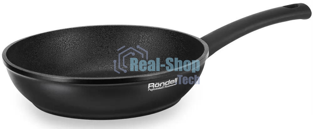 Сковорода Rondell Mustang RDA-598, 26см, без крышки, черный
